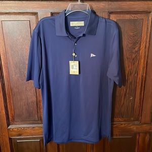 Donald Ross navy blue golf shirt M new
